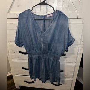 Denim Romper